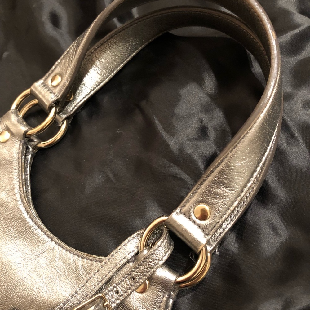 YSL tribute bag silver metallic leather - Picture 7 of 8